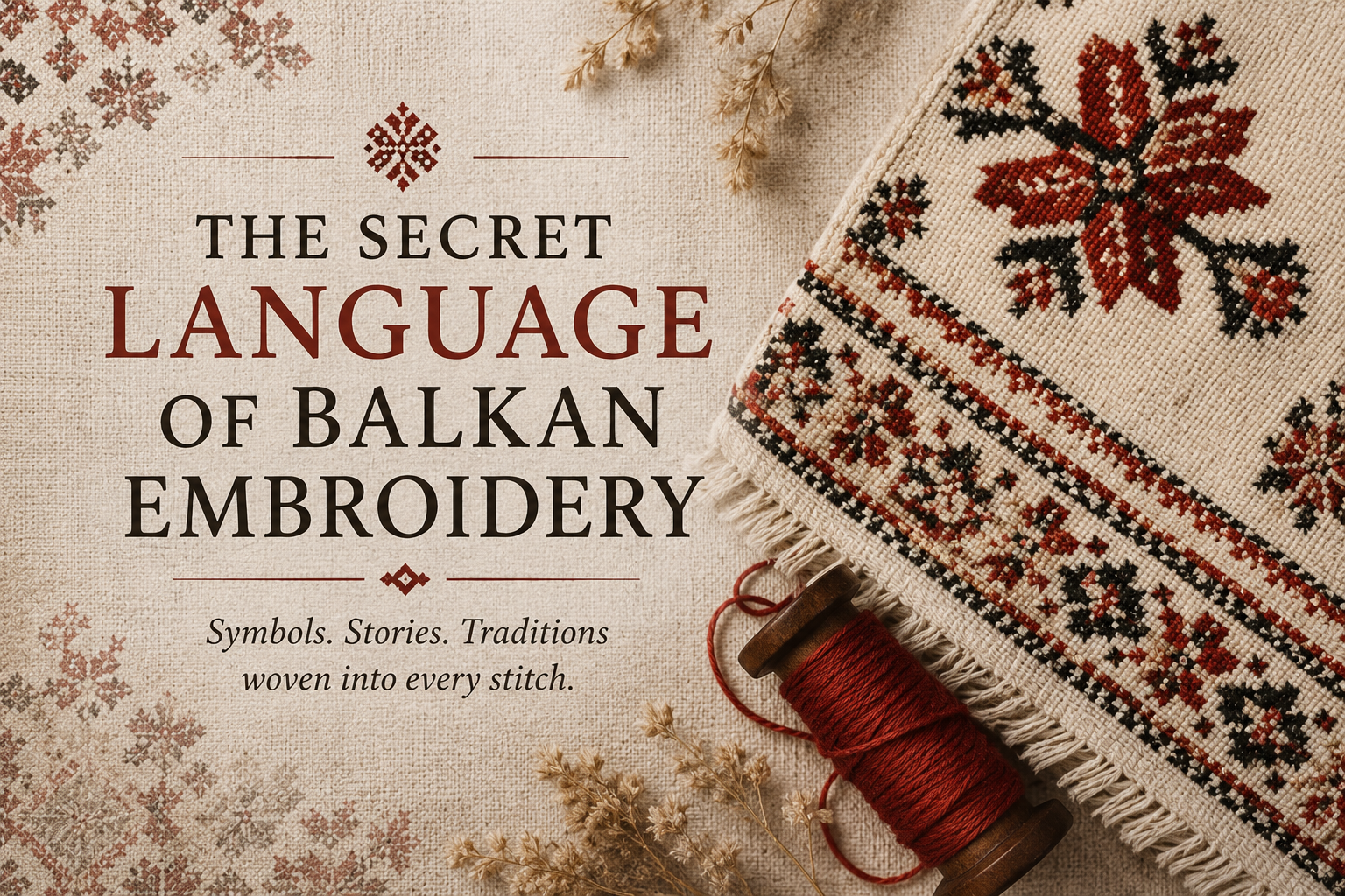 The Secret Language of Balkan Embroidery