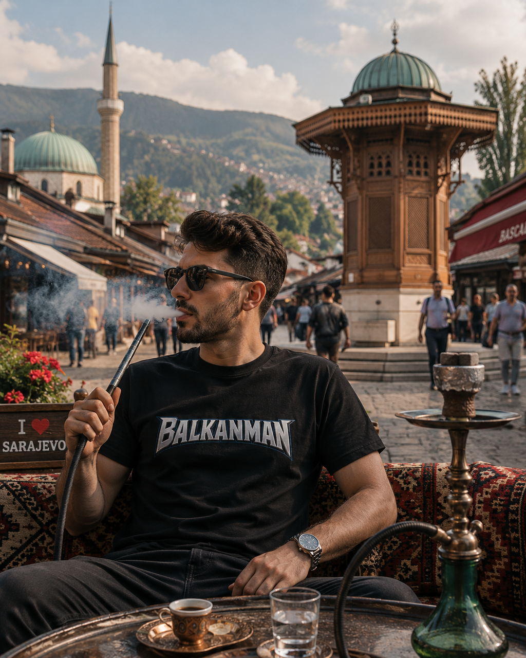 Balkanman™ Unisex T-Shirt – Der Held, den der Balkan verdient